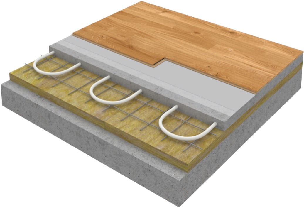 Parketopvloerverwarming