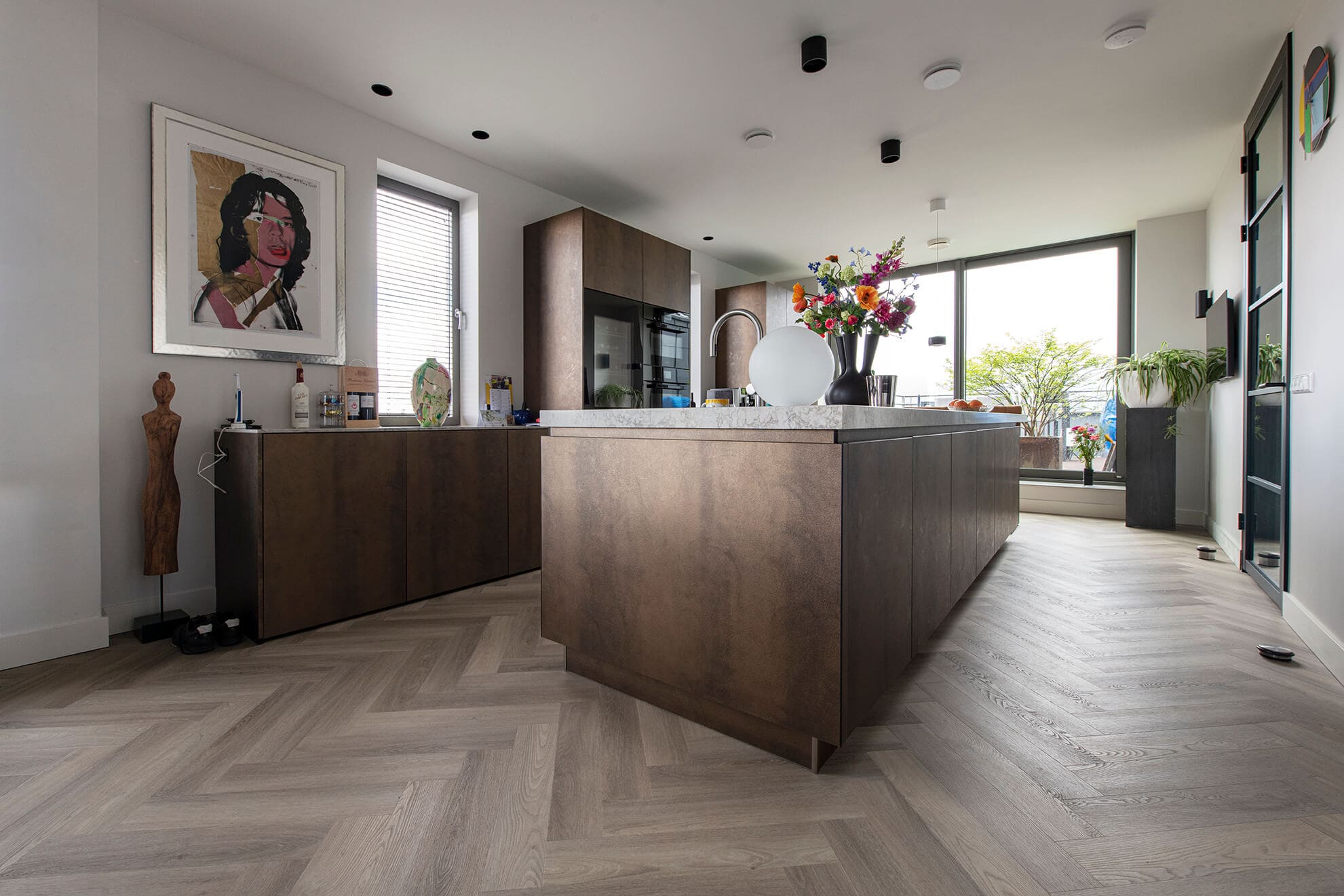 PVC Visgraat Floorlife Yup Grey